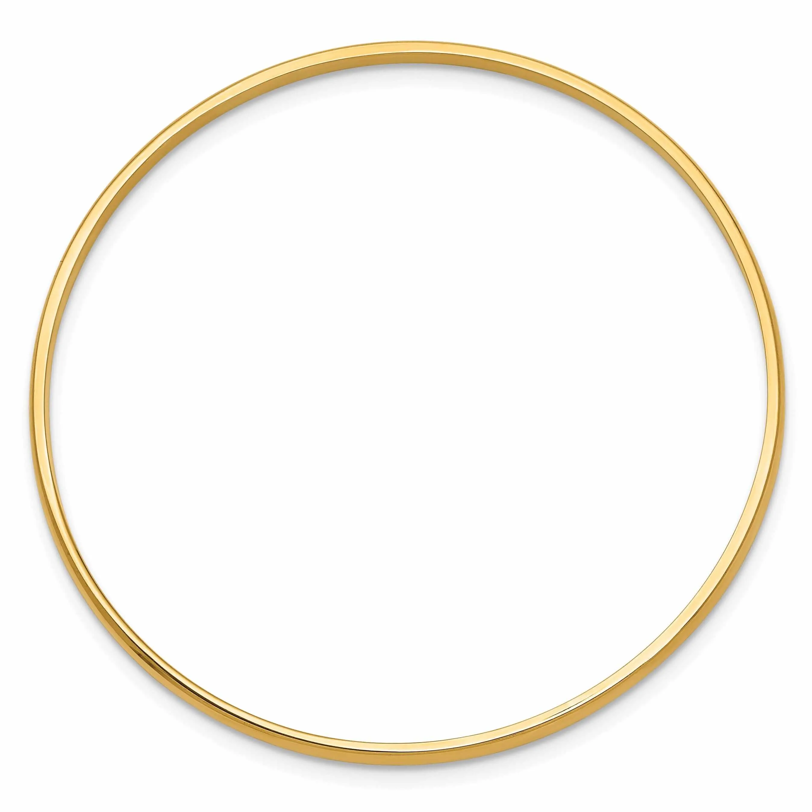 14k yellow gold Slip on 5.5 Inch Baby Bangle Bracelet