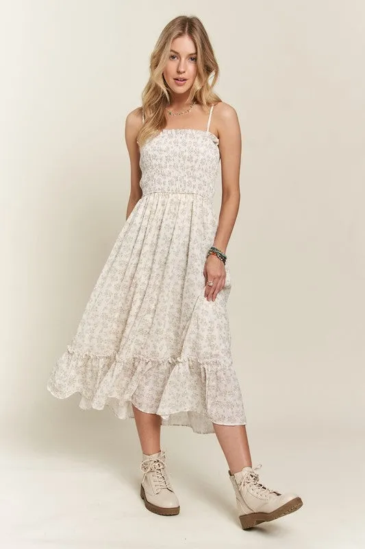 ADORA Sage Effects Dress- Sage & Cream Floral