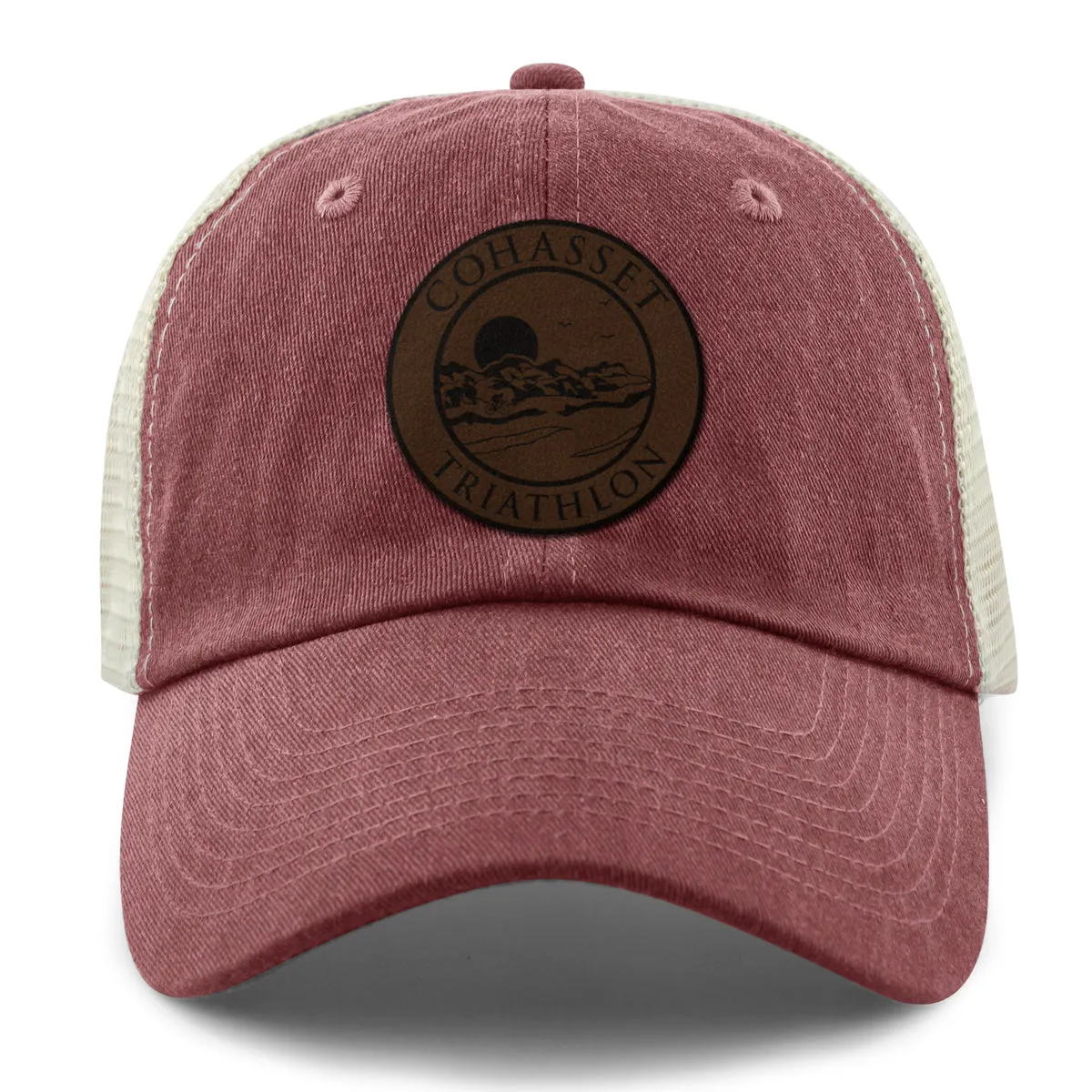 Cohasset Triathlon Leather Patch Relaxed Trucker
