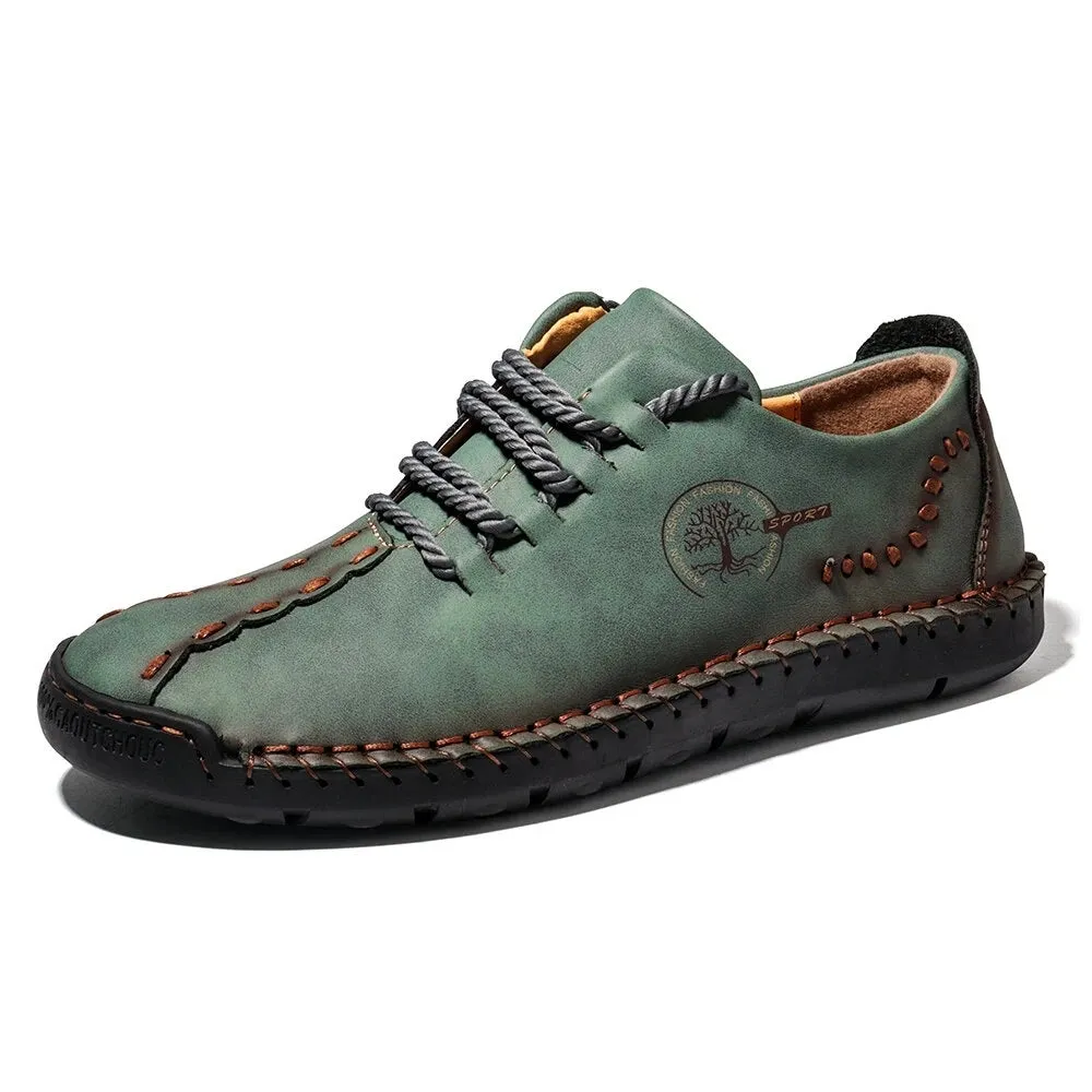 COMFY LEATHER CASUAL SNEAKERS