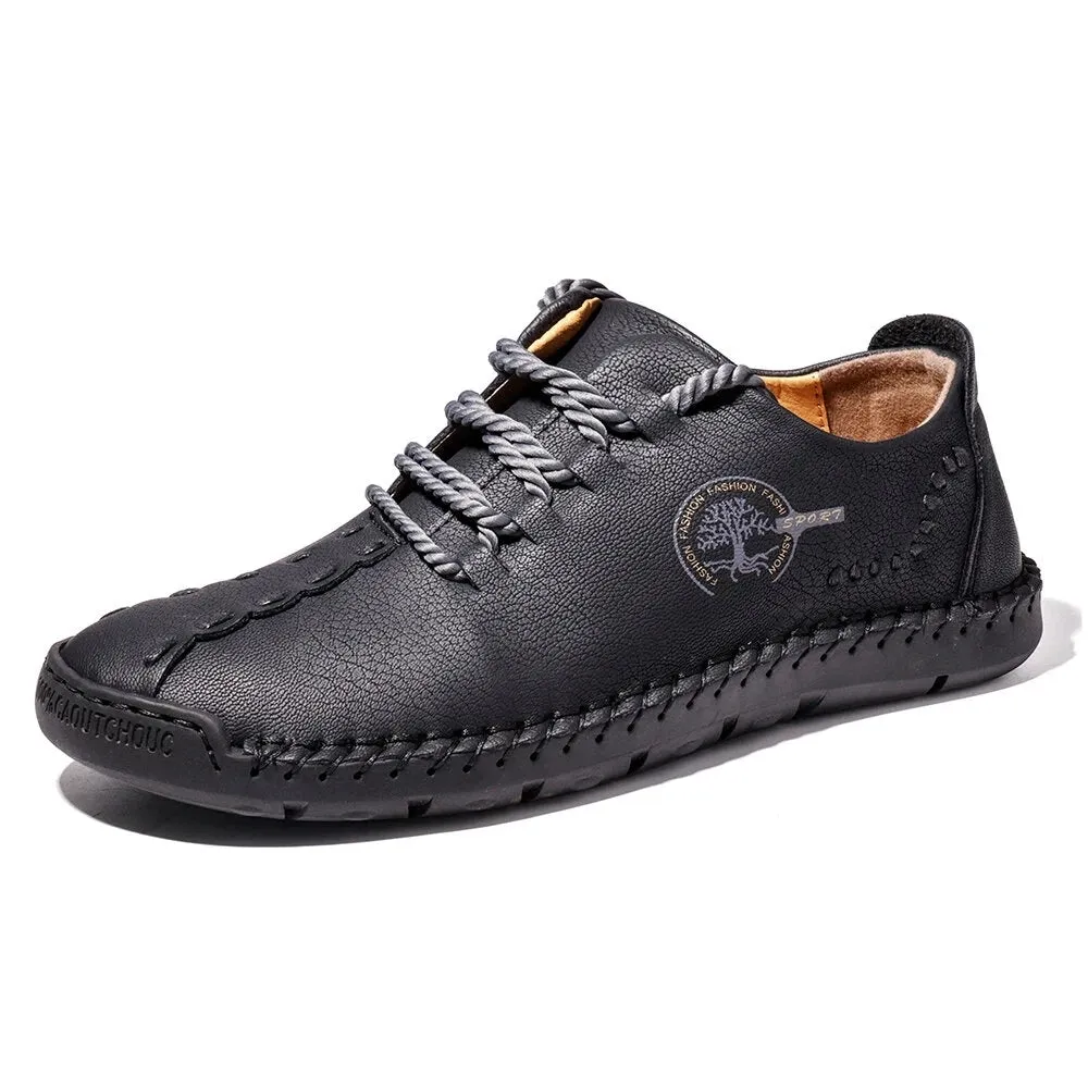 COMFY LEATHER CASUAL SNEAKERS