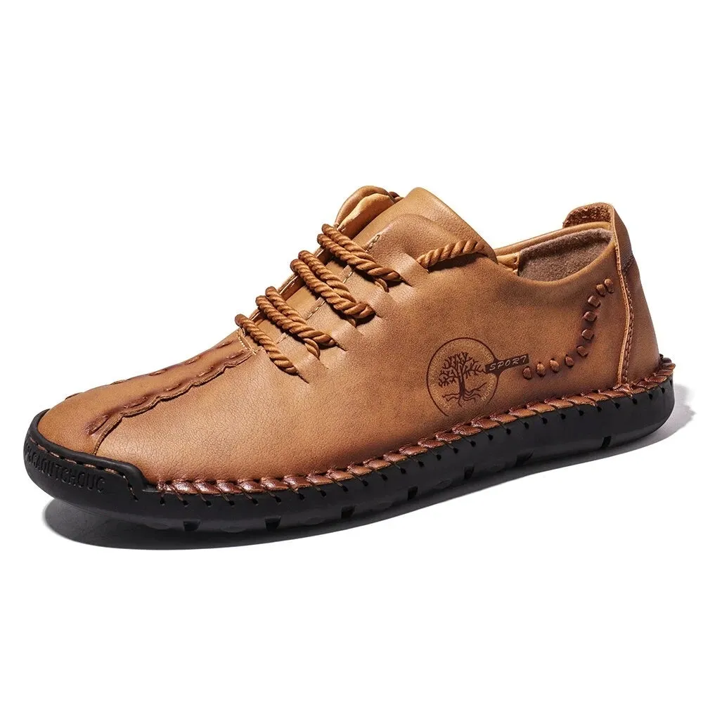 COMFY LEATHER CASUAL SNEAKERS