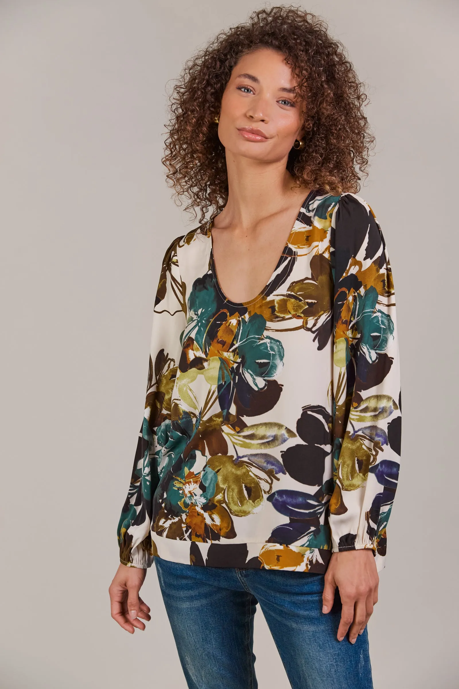 ELSIE TOP BOTANICAL TUSK
