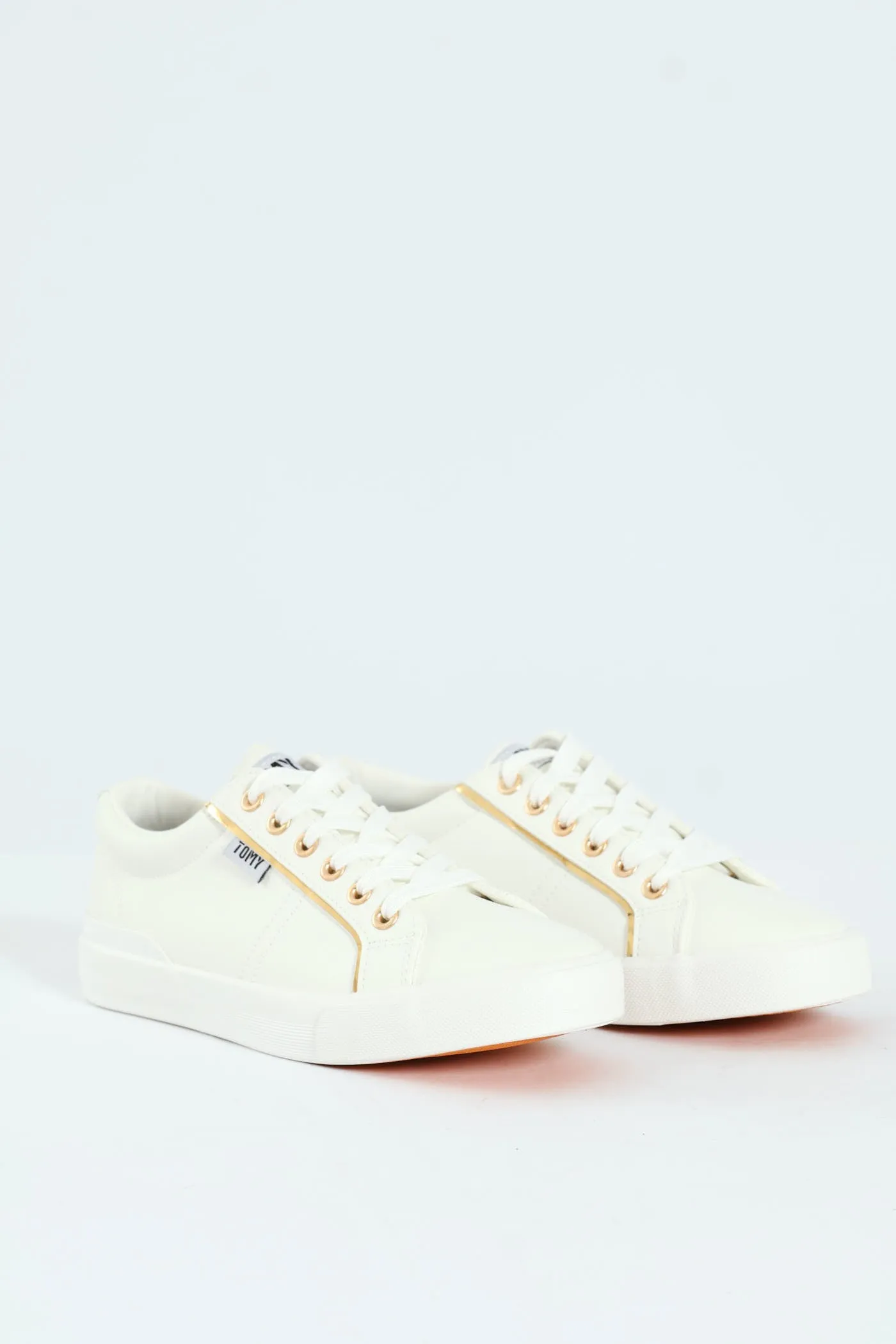 Emma Lace Up Sneaker - White