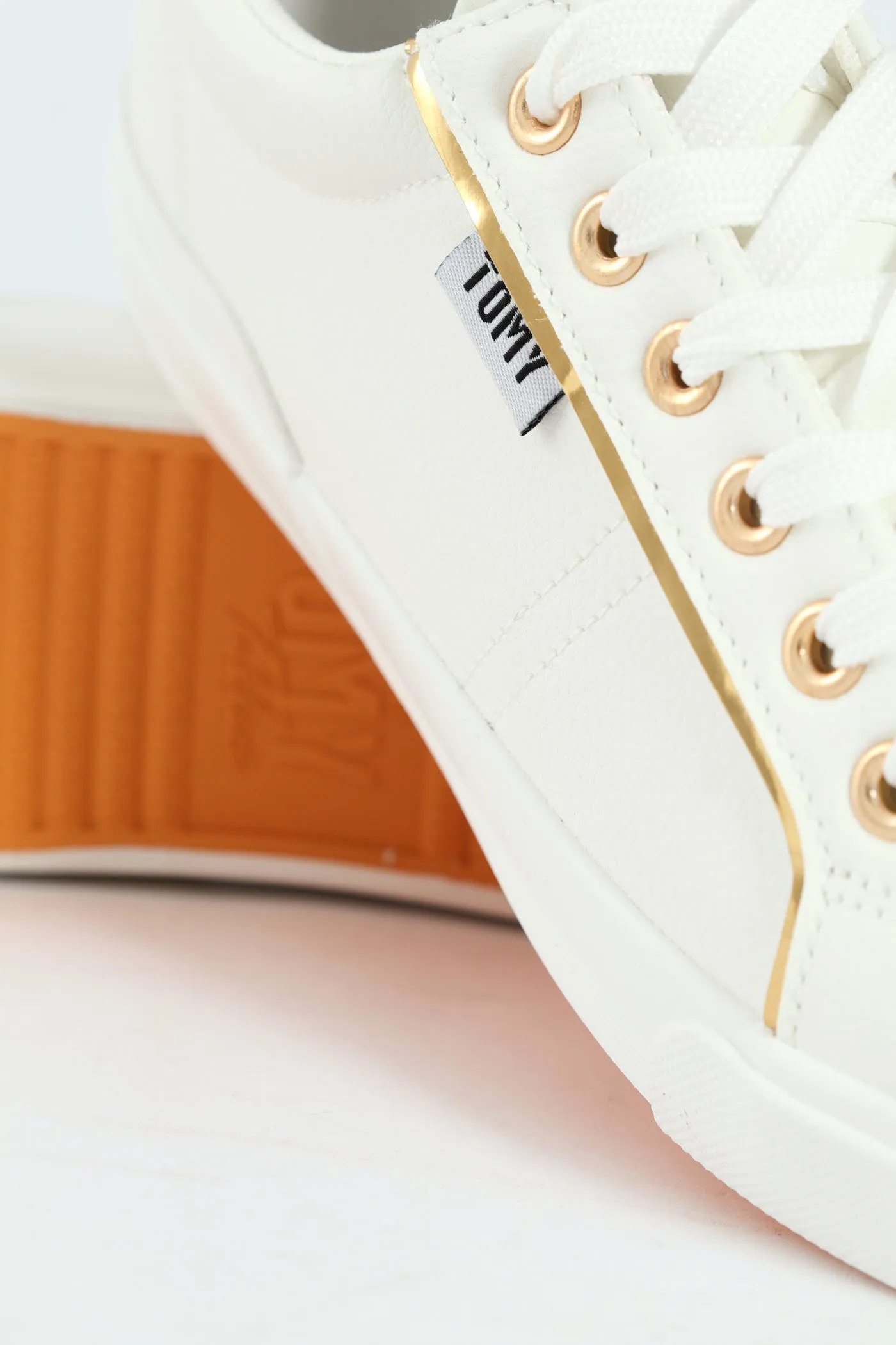 Emma Lace Up Sneaker - White