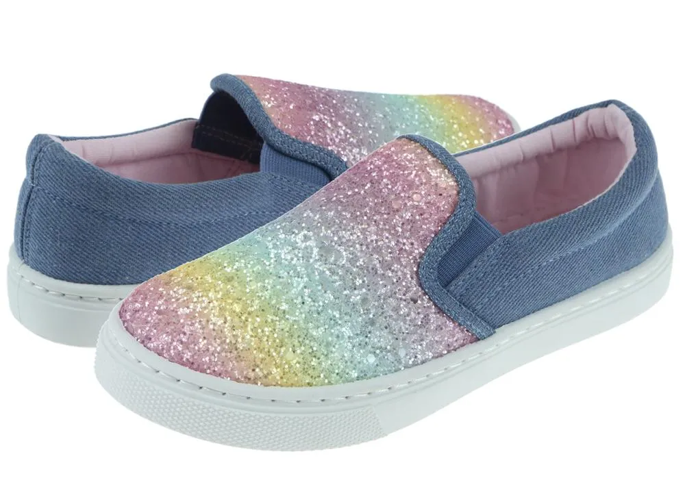 Girls Fine Glitter Fashion Sneaker