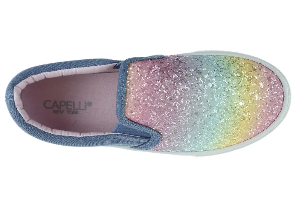 Girls Fine Glitter Fashion Sneaker