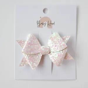 Iris Sparkle Charm Bow Hair Clip