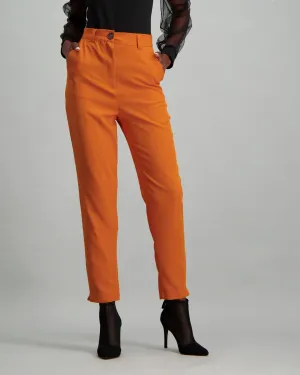 Ladies Slim Leg Pant Set - Mustard