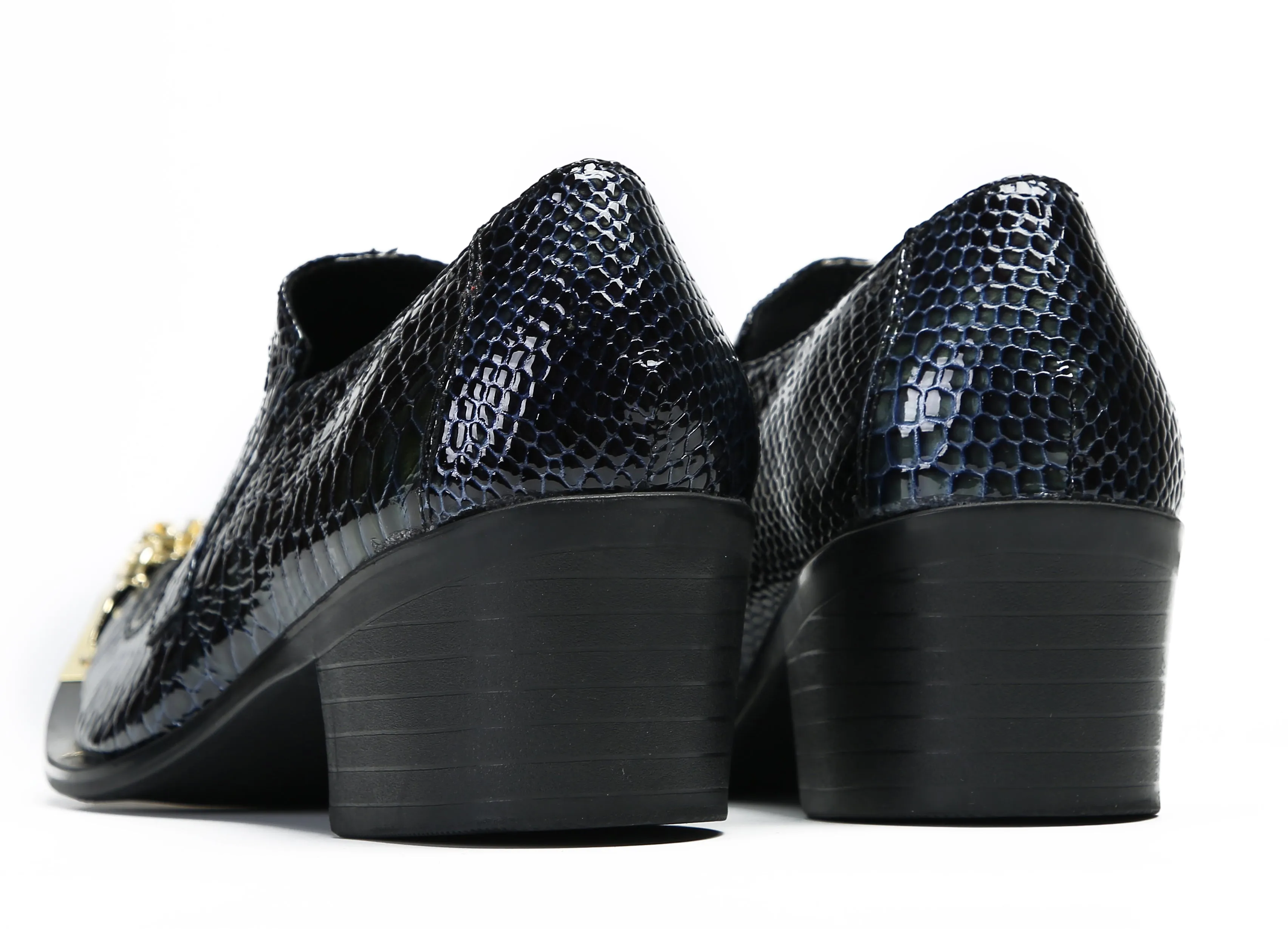 Men's Casual Metal-Tip Toe Western Loafers