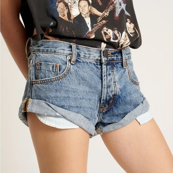 One teaspoon Denim Blue Women's Shorts
