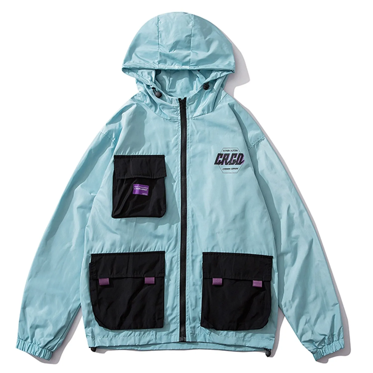 "CRGD" Veste Coupe Vent Beige Streetwear - URB1™