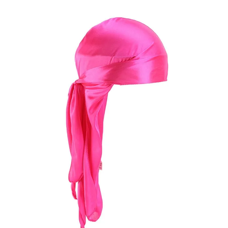 "WAVES" Durag Noir en Satin - URB1™
