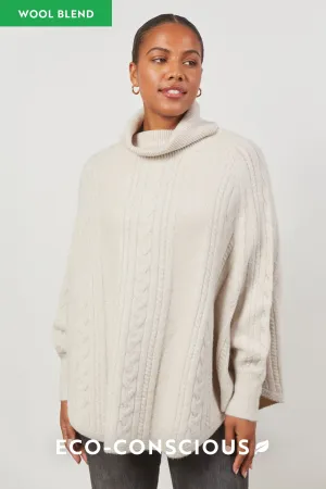 Renew Poncho - Creme