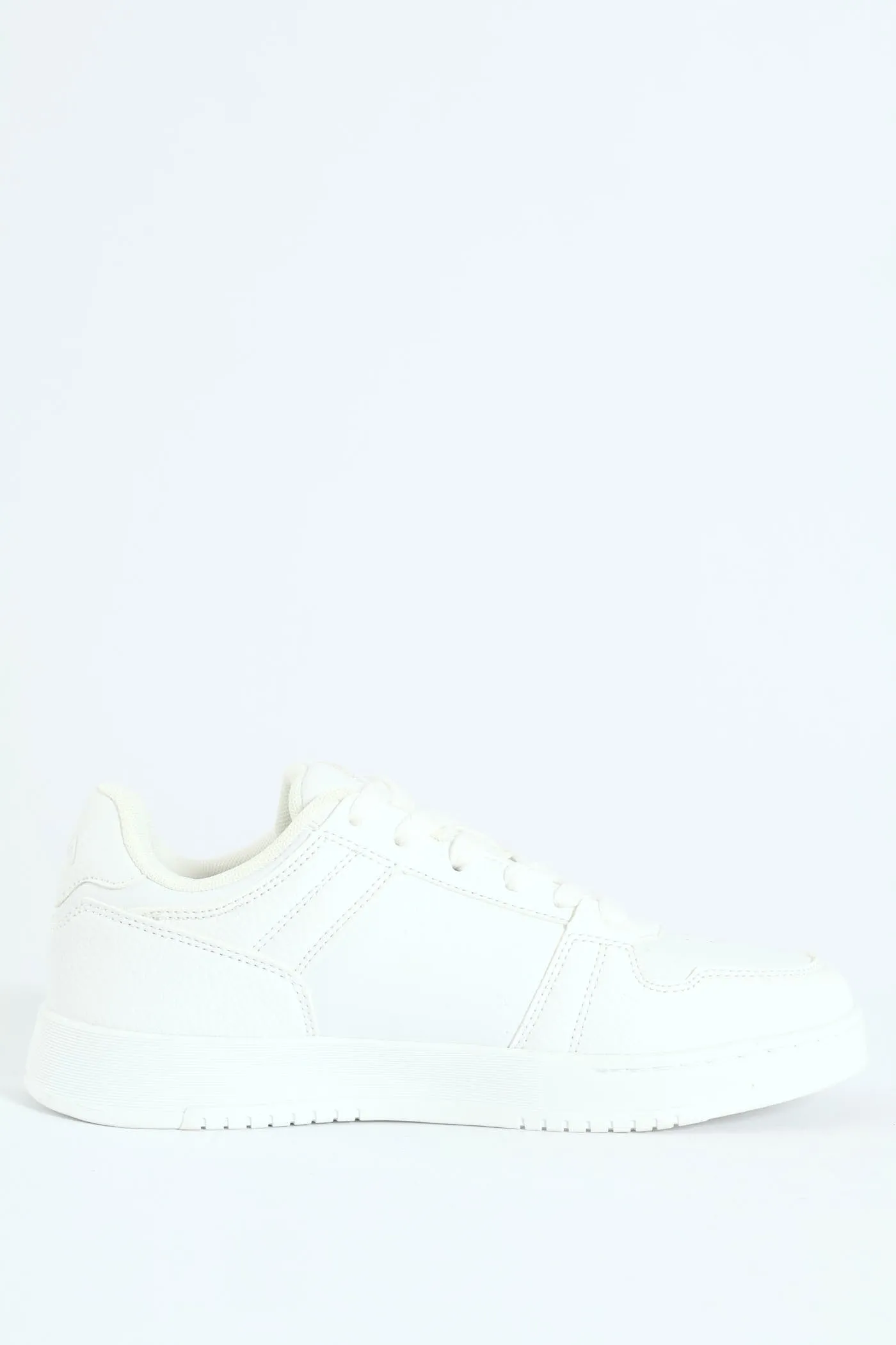 Rio Stitch Panel Lace Up Sneaker - White
