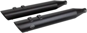 S&S Cycle 550-0692 4in. Touring Slip-On - Black