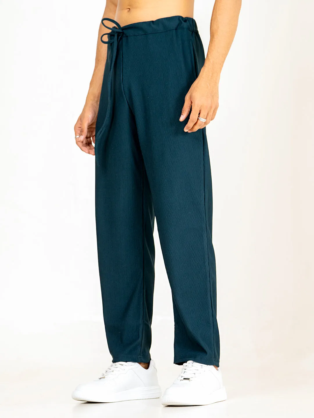 Teal Bluish Cord Pant