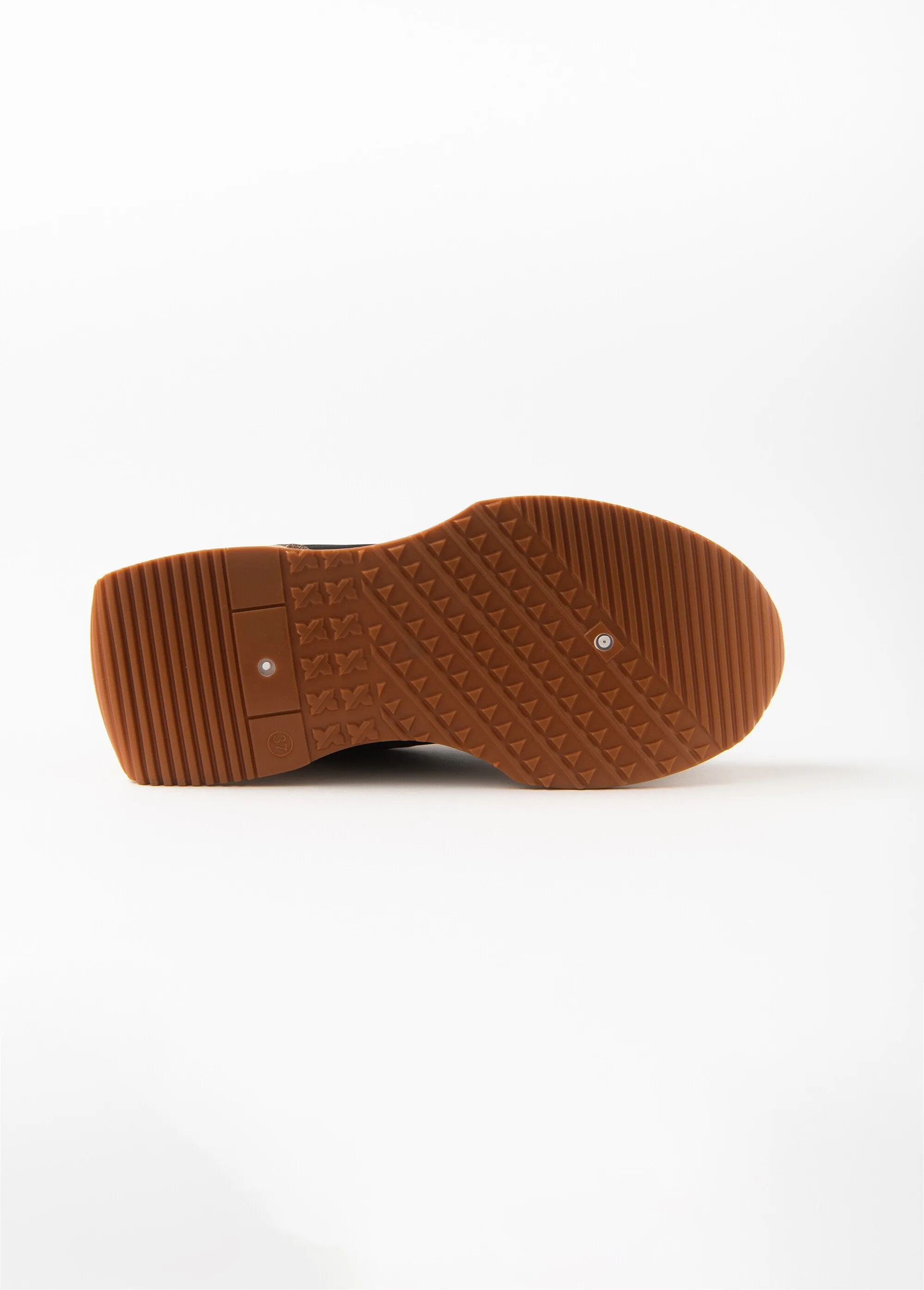 Thick sole sneakers with iridescent details