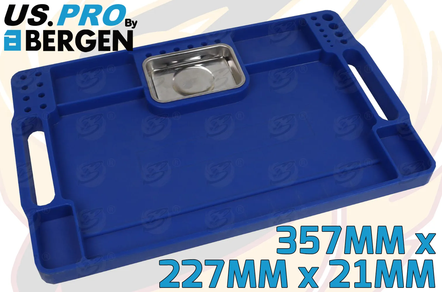 US PRO NON SLIP FLEXIBLE TOOL TRAY WITH MAGNETIC PARTS TRAY