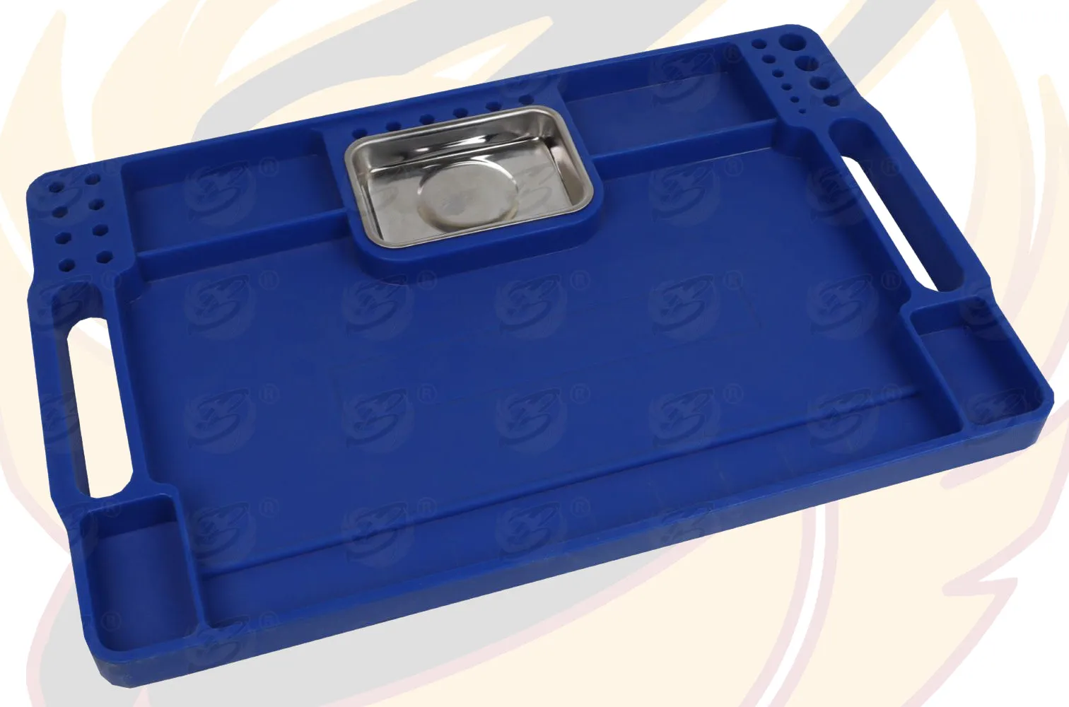US PRO NON SLIP FLEXIBLE TOOL TRAY WITH MAGNETIC PARTS TRAY